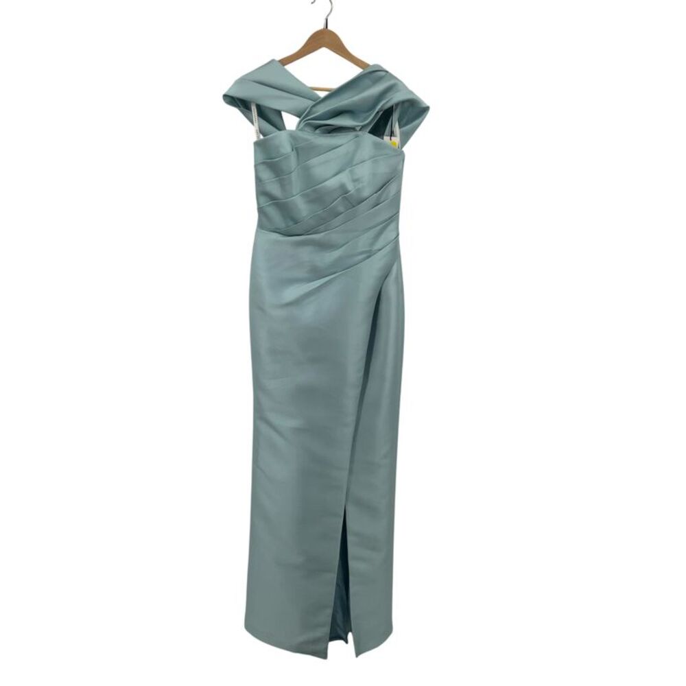 Frascara Off The Shoulder Gown Blue 8